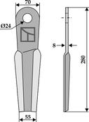 Flail - right - AgriParts