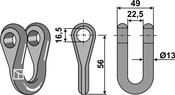Shackle - Ø16,5 - AgriParts image
