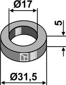Washer Ø31,5x5xØ17 - AgriParts image