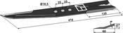Mover-blade 410mm - right - AgriParts image