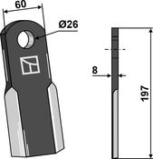 Straight blade - AgriParts