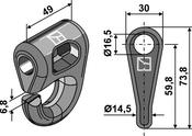 Shackle - quick change system - AgriParts