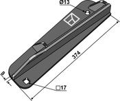 Disperser wing - left - AgriParts
