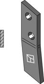 Bolt-on tine - left - AgriParts