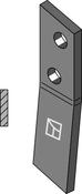 Bolt-on tine - right - AgriParts
