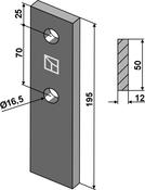 Bolt-on tine - AgriParts