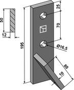Bolt-on tine - right - AgriParts