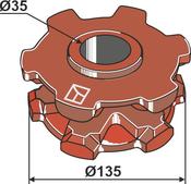 Chain sprocket Ø 135 - AgriParts