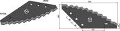 Fodder mixer knives, left - hard metal faced - AgriParts