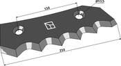 Fodder mixer knives - AgriParts