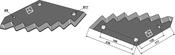 Food mixer knives - hard metal faced - AgriParts