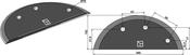 Food mixer knives - hard metal faced - AgriParts