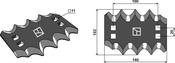 Food mixer knive - hard metal faced, right - AgriParts