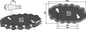 Food mixer knives - hard metal faced - AgriParts