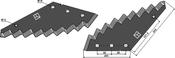 Food mixer knives - hard metal faced - AgriParts