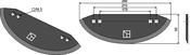 Food mixer knives - AgriParts