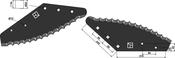 Food mixer knives - hard metal faced - AgriParts