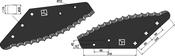 Food mixer knives - hard metal faced - AgriParts