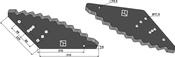 Food mixer knives - hard metal faced - AgriParts
