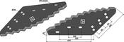 Food mixer knives - hard metal faced - AgriParts