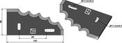 Food mixer knives, left - AgriParts image