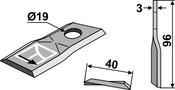 Rotary mower blade - AgriParts image