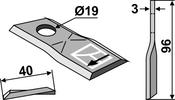 Rotary mower blade - AgriParts image