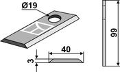 Rotary mower blade - AgriParts image