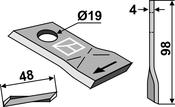 Rotary mower blade - AgriParts image