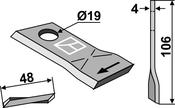 Rotary mower blade - AgriParts image