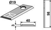 Rotary mower blade - AgriParts image