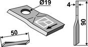 Rotary mower blade - AgriParts image