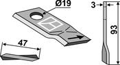 Rotary mower blade - AgriParts