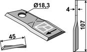 Rotary mower blade - AgriParts image