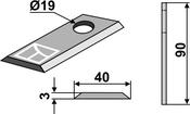Rotary mower blade - AgriParts image