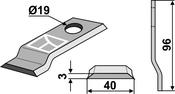 Rotary mower blade - AgriParts