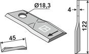 Rotary mower blade - AgriParts image