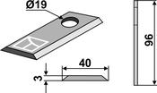 Rotary mower blade - AgriParts image
