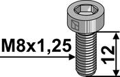 Hexagon socket bolt M8 - 8.8 - AgriParts image