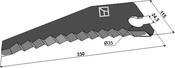 Round baler knife - AgriParts