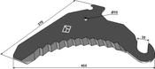 Round baler knife - AgriParts