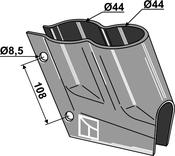 Double bracket for fertilizer share - AgriParts