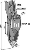 Metal share compl. - AgriParts