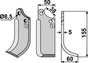 Blade, right model - AgriParts