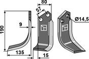 Blade, left model - AgriParts