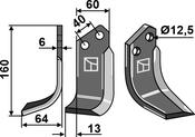 Blade, left model - AgriParts
