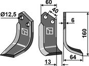 Blade, right model - AgriParts