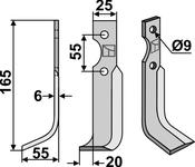 Blade, left model - AgriParts image