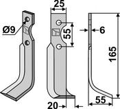 Blade, right model - AgriParts