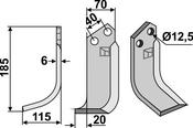 Blade, left model - AgriParts
